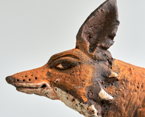 Fuchs Tierskulptur Andreas Hinder Keramik