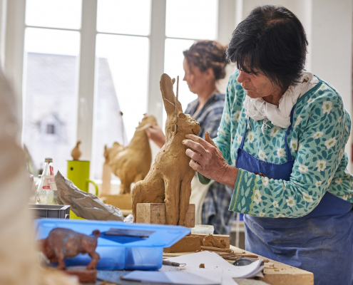 Keramikworkshop keramische Tierplastik von Andreas Hinder