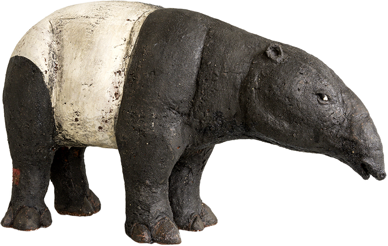 Tapir Tierplastik Andreas Hinder Keramik