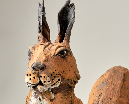 Eichhörnchen Tierplastiken Andreas Hinder Keramik