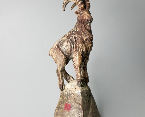 Steinbock Tierskulptur Andreas Hinder Keramik
