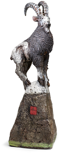 Steinbock Tierskulptur Andreas Hinder Keramik